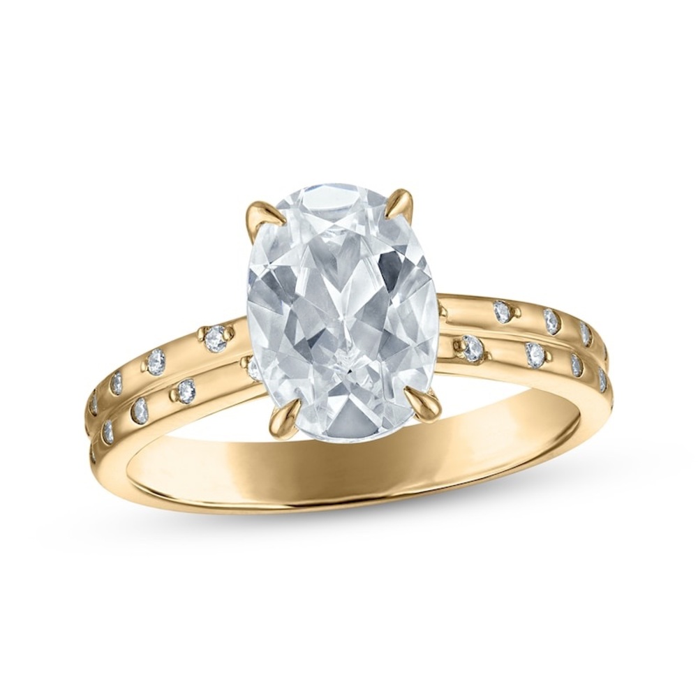 NWT Kay Now + Forever Oval-Cut Lab-Grown Diamond vs2 2.02ct tw 14K Yellow Gold - Picture 13 of 13